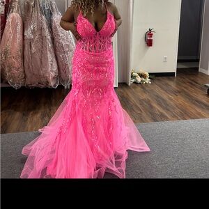 Pink prom dress